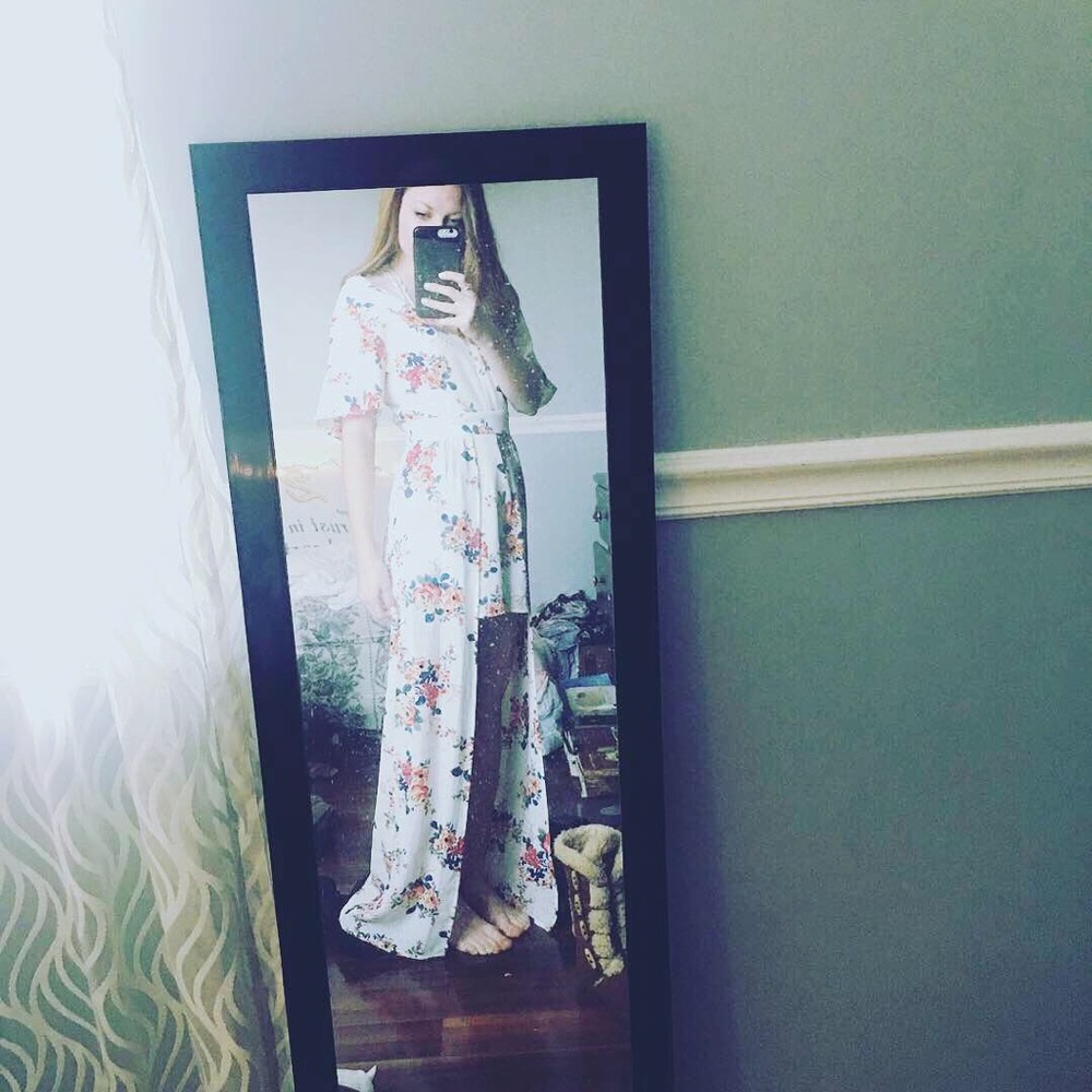 Floral dress romper